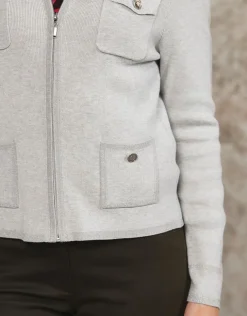 Gilet veste écrue