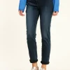 Jean 7/8 bleu stretch