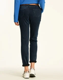 Jean 7/8 bleu stretch