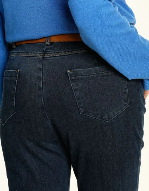 Jean 7/8 bleu stretch