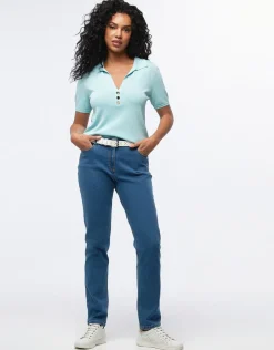 Jean ajusté bleu clair