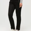 Jegging 7/8è suédine noir