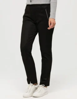 Jegging 7/8è suédine noir
