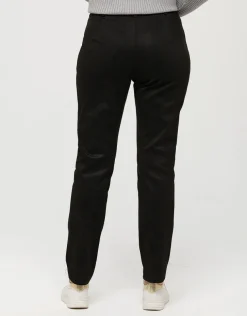 Jegging 7/8è suédine noir