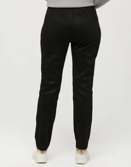 Jegging 7/8è suédine noir