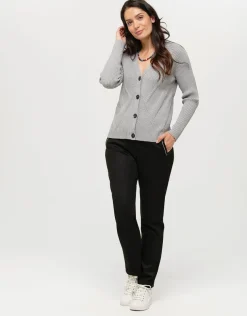Jegging 7/8è suédine noir