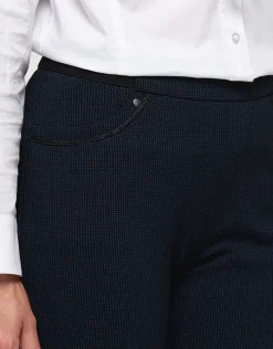 Jegging 7/8e noir et bleu