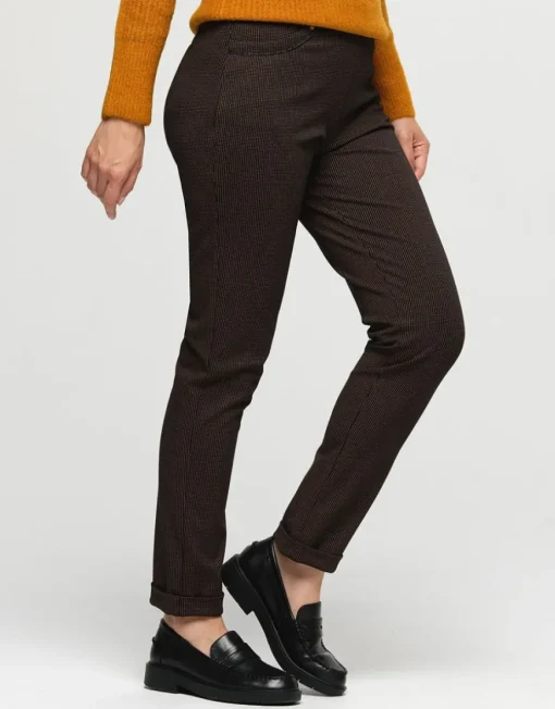 Jegging 7/8e noir et ocre
