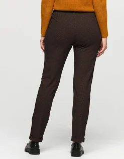 Jegging 7/8e noir et ocre
