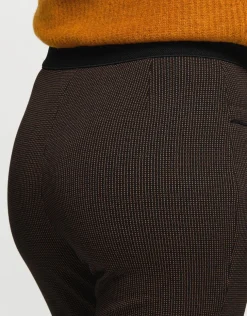 Jegging 7/8e noir et ocre