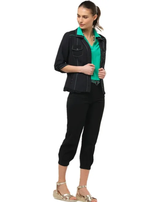 Jegging noir ceinture