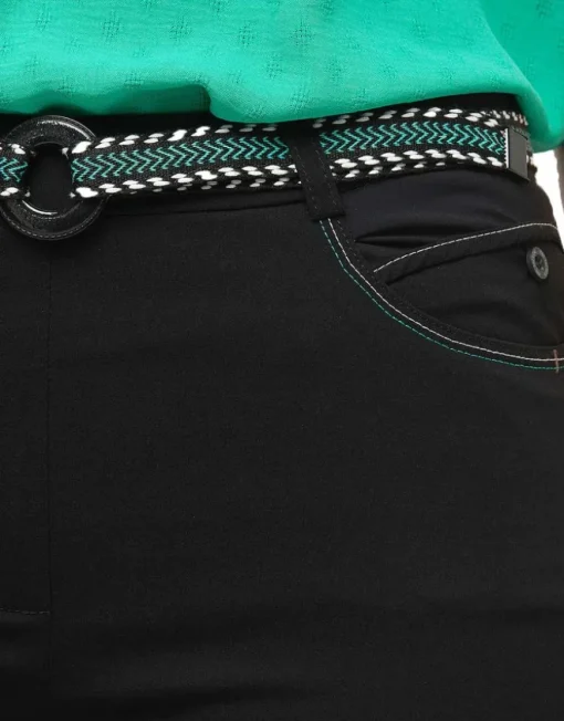 Jegging noir ceinture