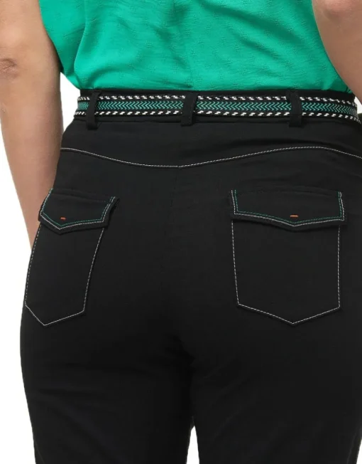Jegging noir ceinture