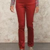 Jegging rouge coton