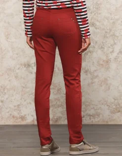 Jegging rouge coton