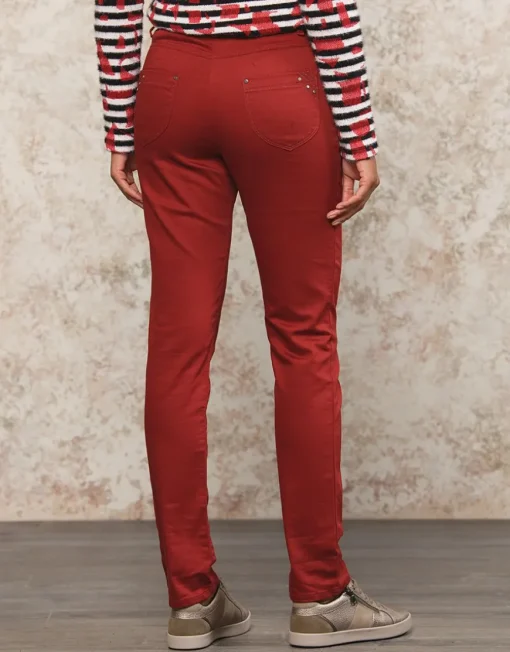 Jegging rouge coton