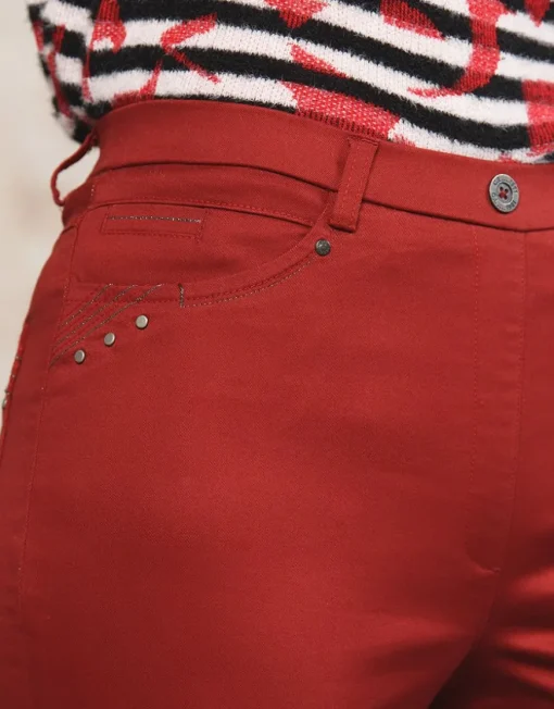 Jegging rouge coton
