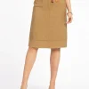 Jupe chic marron clair