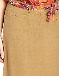 Jupe chic marron clair
