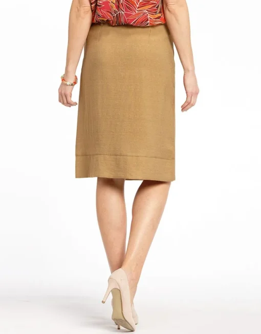 Jupe chic marron clair