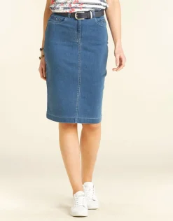 Jupe en denim clair