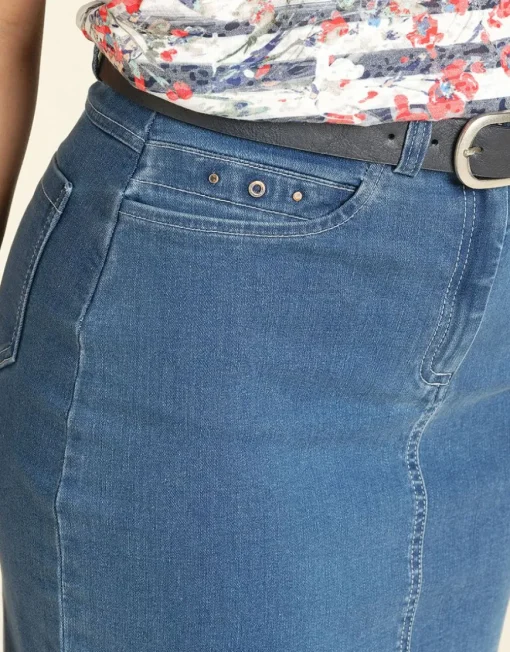 Jupe en denim clair