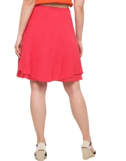 Jupe rouge coton