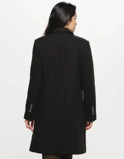 Manteau laine marron