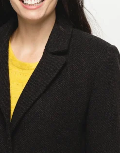 Manteau laine marron