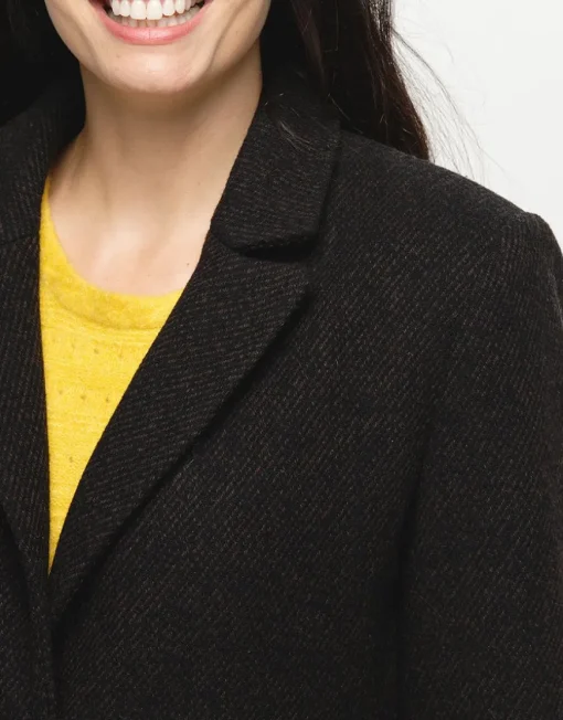 Manteau laine marron