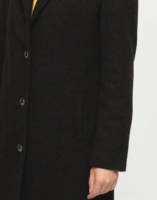 Manteau laine marron