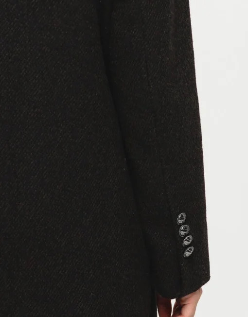 Manteau laine marron