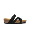 Mules hautes cuir noir GEOX