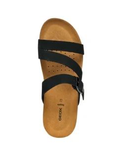 Mules hautes cuir noir GEOX