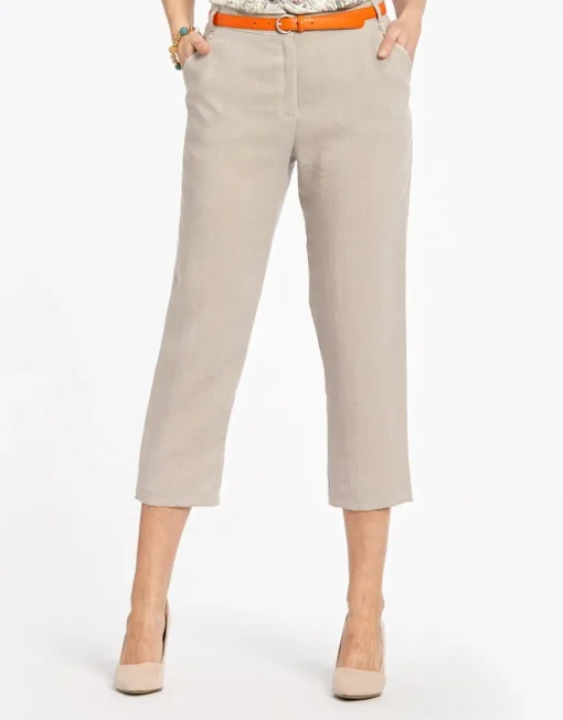 Pantacourt beige doux