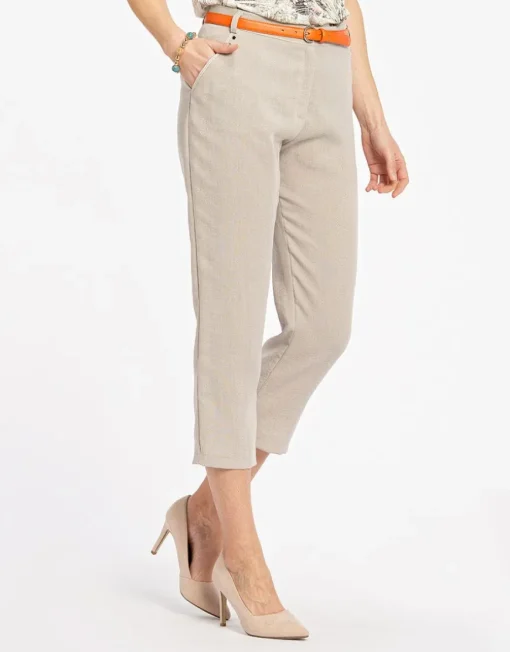 Pantacourt beige doux
