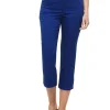 Pantacourt bleu roi coton