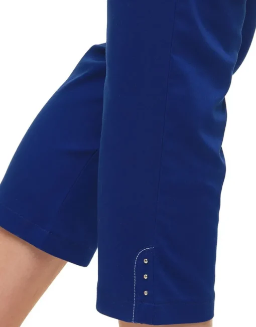 Pantacourt bleu roi coton