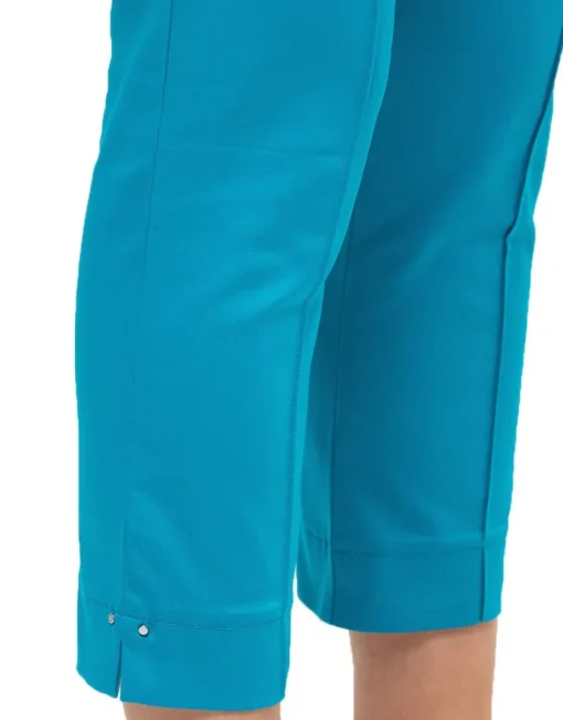 Pantacourt bleu stretch