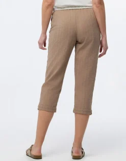 Pantacourt coton beige