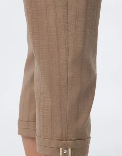 Pantacourt coton beige