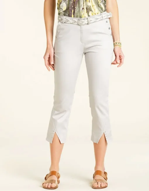 Pantacourt stretch gris