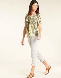 Pantacourt stretch gris