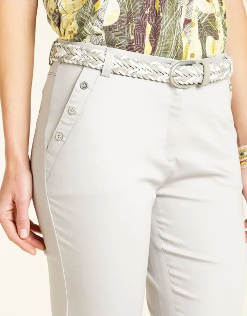 Pantacourt stretch gris