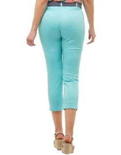 Pantacourt vert jade