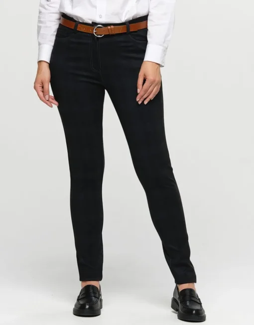 Pantalon à carreaux gris