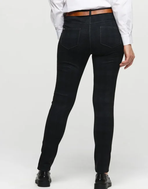 Pantalon à carreaux gris