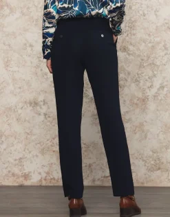 Pantalon chic marine
