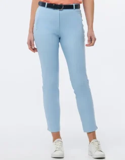 Pantalon coton bleu ciel