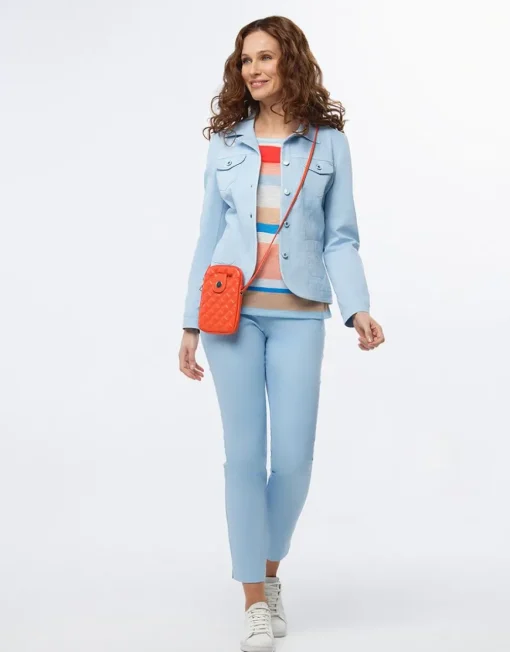 Pantalon coton bleu ciel